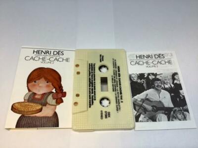 HENRI DÈS CHANTE POUR LES ENFANTS Cassette Tape CACHE CACHE VOLUME 2 DEK-37385