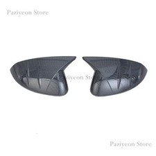 For Hyundai Sonata 2024-2025 Carbon Fiber Side Door Rearview Mirror Cover Cap