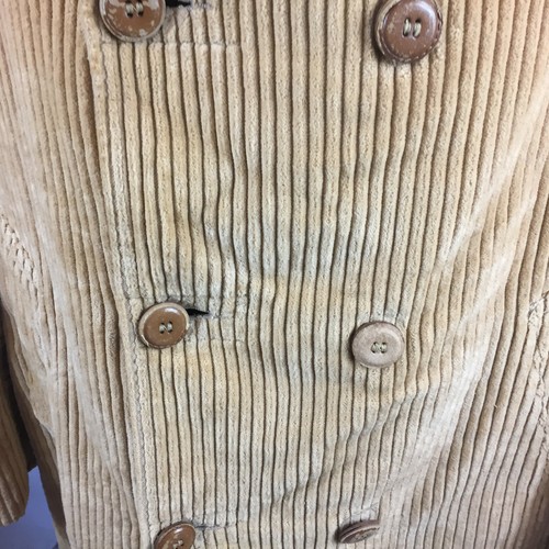 Vintage 60s 70s Lakeland Thick Corduroy Cord Trench Double Breasted Coat Jacket - Picture 6 of 10