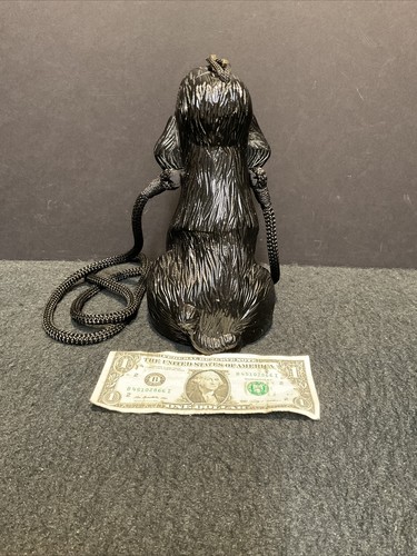 Vintage Timmy Woods Beverly Hills Black Poodle Purse Handbag - Picture 6 of 11