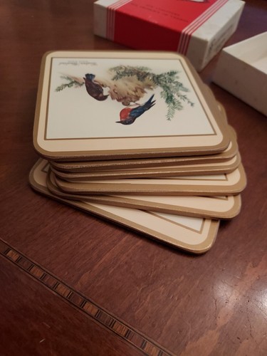 Set of 6 Vintage PIMPERNEL Traditional Drink Coasters North American Song Birds - Picture 11 of 14