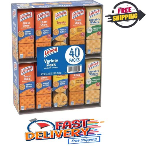 Lance Variety Pack Sandwich Crackers, 40 pk. FREE SHIPPING