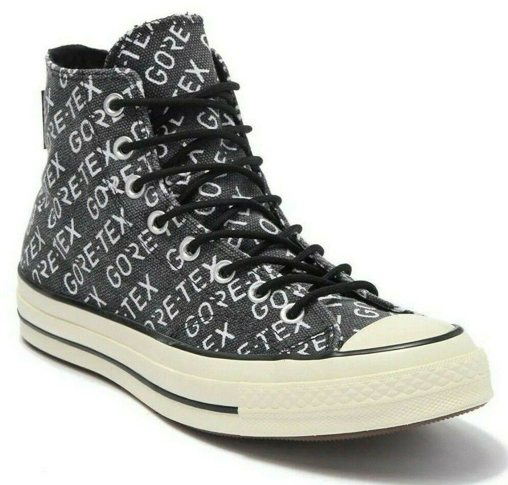 Converse Chuck Taylor 70 Hi Top Gore-Tex Sneaker Black White US M 8.5 / W  10.5