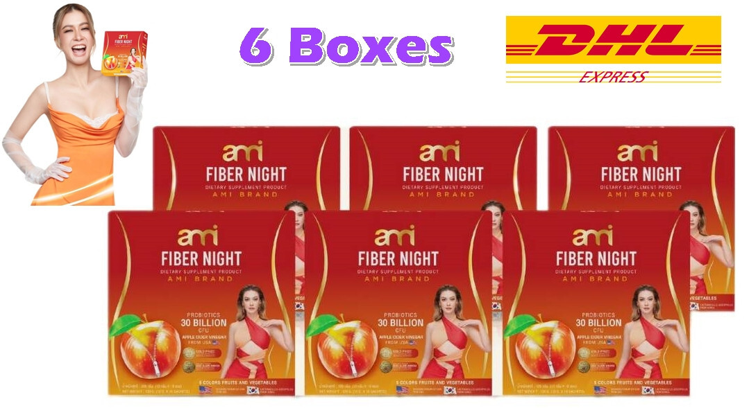 6 X Suplemento dietético nocturno de fibra ami 10 sobres