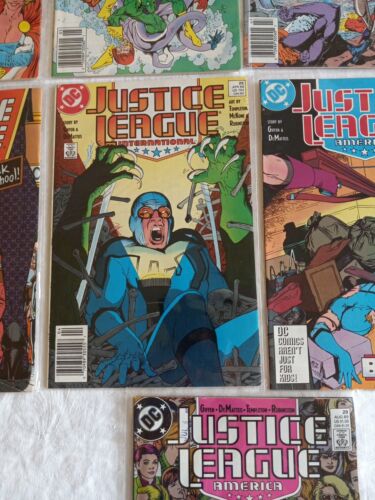 DC Comics Justice League Lot 9 Issues Europe International America Vintage - Picture 7 of 11