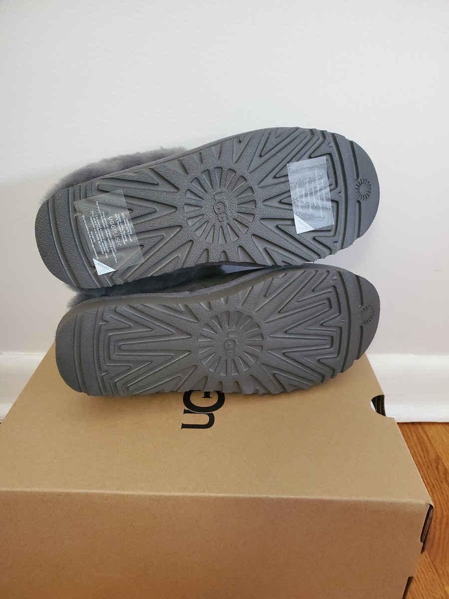 Ugg Womens Cluggette UGG Graphic Slipper Size US 6 Charcoal | eBay
