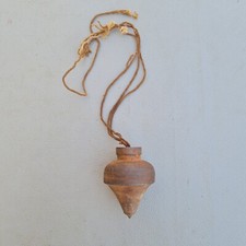 Original Large antique vintage iron plumb bob leveling measuring carpenter tool