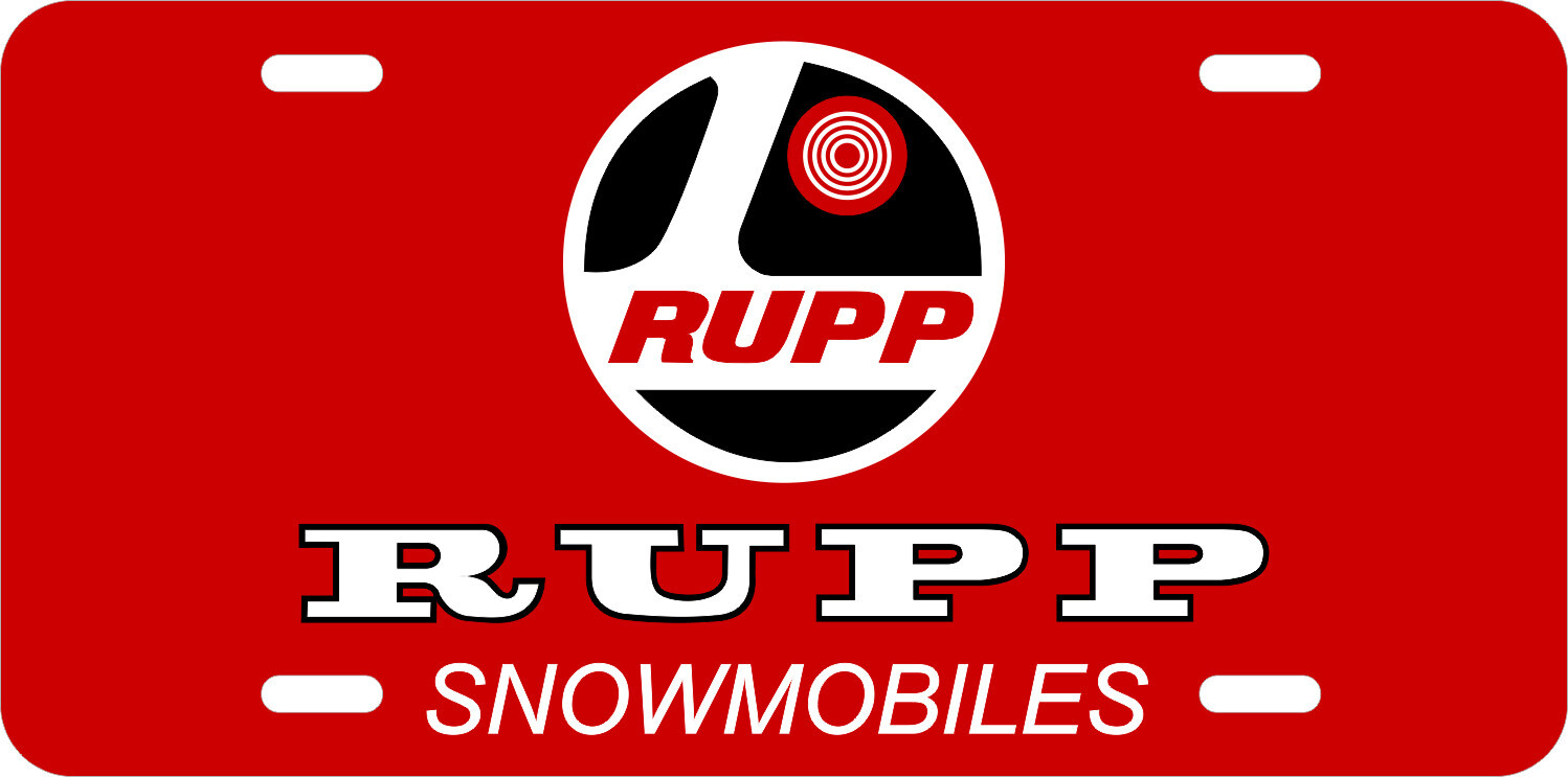 Vintage Rupp Snowmobile Logo Novelty License Plate (046) | eBay