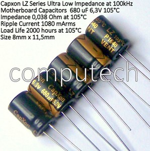 Конденсаторы capxon lz