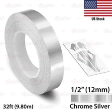 1/2" Roll Vinyl Pinstriping Pin Stripe Solid Line Car Tape Decals Stickers 12mm