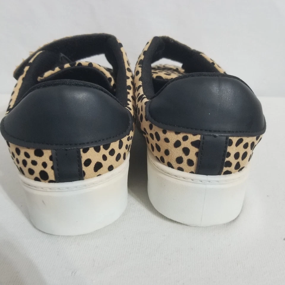 Qupid леопард печать женщин размер 7 кроссовки теннис обувь крюк и петля застежки - Изображение 4 из 4