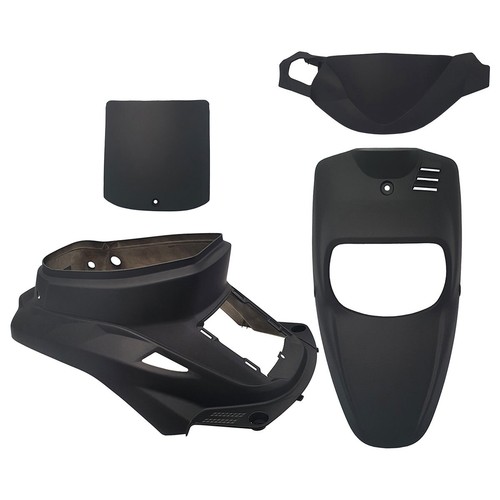 KIT CARENE 4 PEZZI NERO NEUTRO MBK BOOSTER 50 1988 / 1994 FRENO A TAMBURO - Foto 10