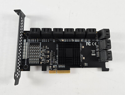 MZHOU PCIe SATA Karte - 18-Port SATA Erweiterungskarte 6 Gbit/s