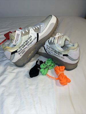 OFF-WHITE Nike Air Max 90 The Ten AA7293-100 Sail 9.5 | eBay