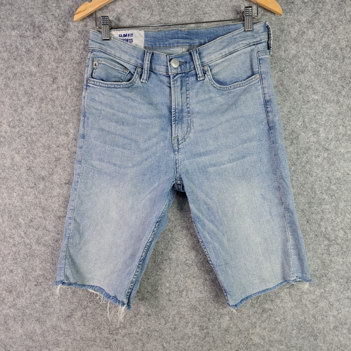 Slim Shorts Mens Denim Shorts H&m H&M Shorts Mens 30 Blue