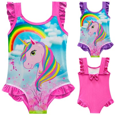 unicorn bathing suit for kids