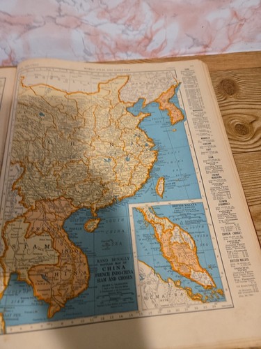 Collier's World Atlas and Gazetteer, Vintage 1935 1936 Hardcover, P.F. Collier - Picture 6 of 11