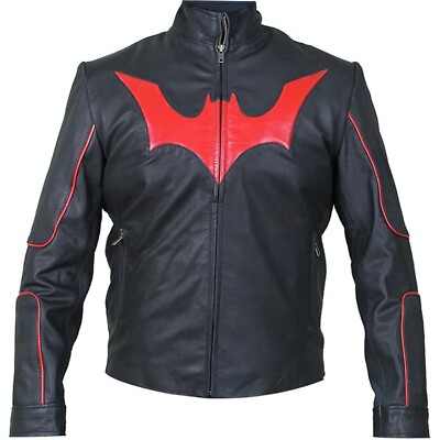 Men's Batman Beyond Stylish Cosplay Costume Halloween Leather Jacket