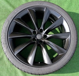 Details About Set 4 Genuine Oem Factory Tesla Model X Black 22 Inch Turbine Wheels New Tires