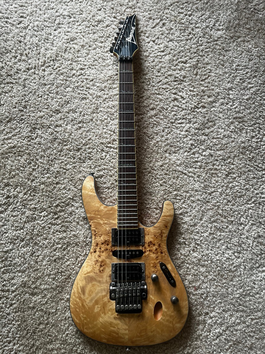 Ibanez S770PB Electric Guitar - Natural Burled Poplar