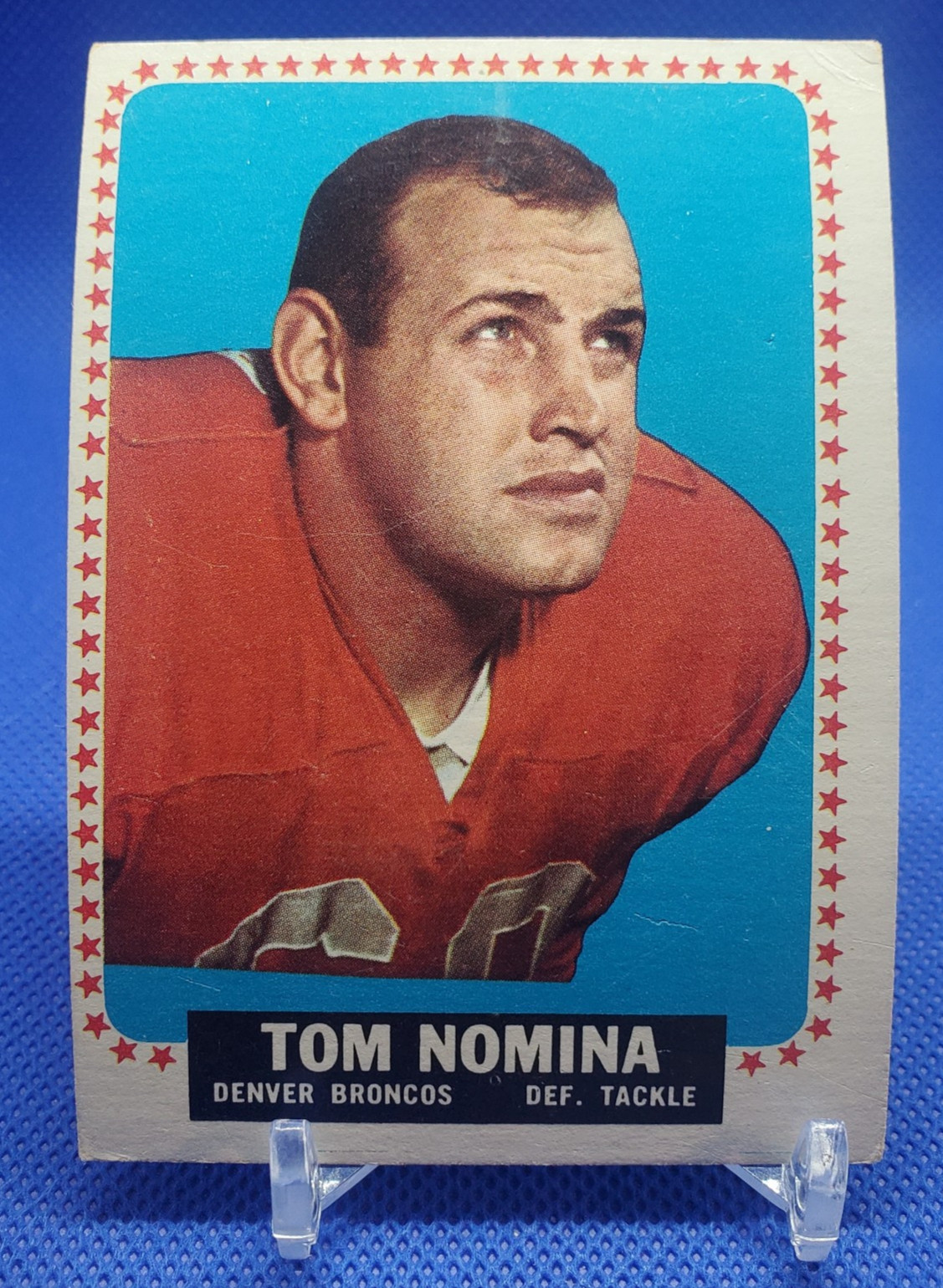 1964 TOPPS FOOTBALL TOM NOMINA #57 DENVER BRONCOS ROOKIE