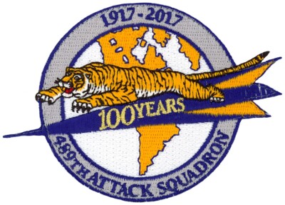 USAF 489th ATTACK SQUADRON PATCH - 100 th ANNIVERSARY