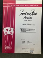 BELWIN Course for Strings: Third and Fifth Position String Builder Cello EL01938