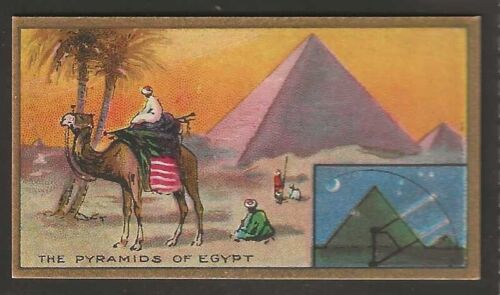 COHEN WEENEN-WONDERS OF THE WORLD 1923 (GOLD BORDER)-#27- PYRAMIDS OF EGYPT - Picture 1 of 2