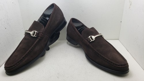 Stacy Adams Men's Gulliver Bit Loafers Brown Suede Size:13m - Picture 11 of 12
