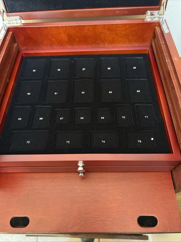 Danbury Mint The Native American Stamp Collection Lock Box Only With Key - Picture 19 of 24