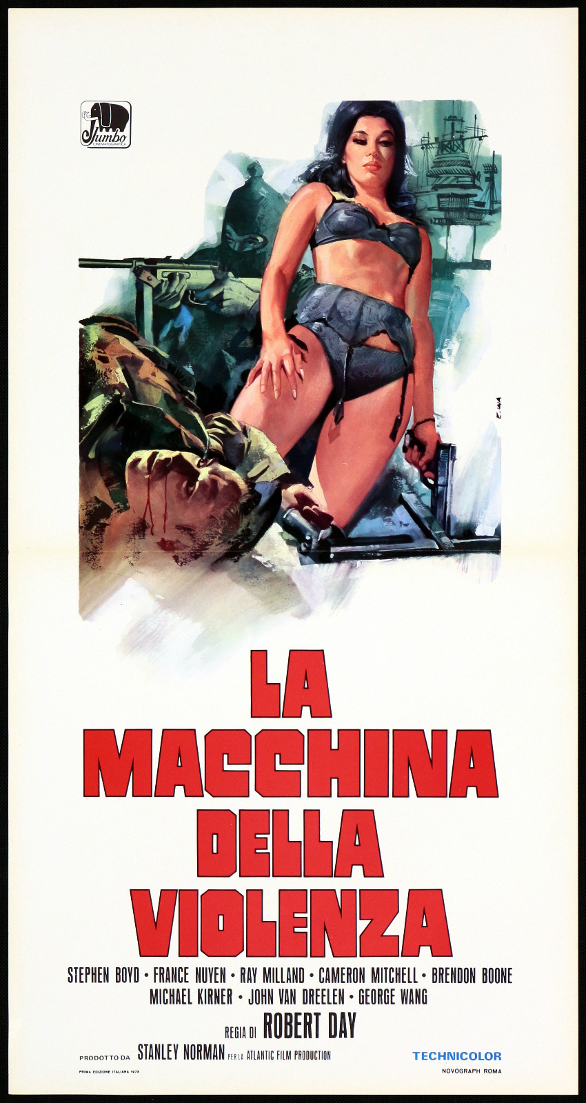 Locandina originale film La macchina della violenza (1972) - Regia di Robert Day