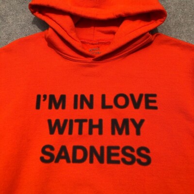 Anti Social Social Club I'm In Love With My Sadness Orange Hoodie