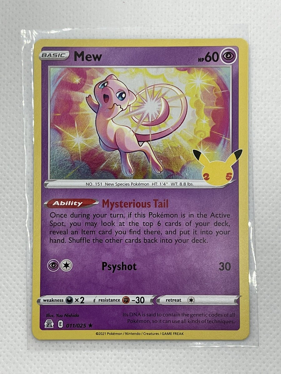 Mew 011/025 Holo Rare - Celebrations - Pokemon TCG (2021) | eBay