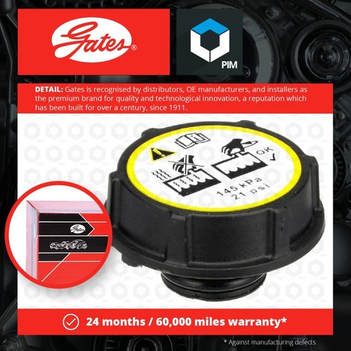 Radiator Cap fits FORD ECOSPORT 1.0 1.5 1.6 1.5D 2012 on Gates 3M5H8100AC New