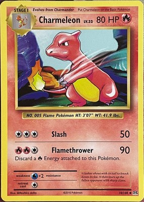 charmeleon pokemon card 10 108 Amazon.com: Pokemon - Charmeleon (10/108)