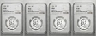 1960 - 1963 50C Proof Silver Franklin Half Dollar NGC Graded PF 66 Four Coin Lot