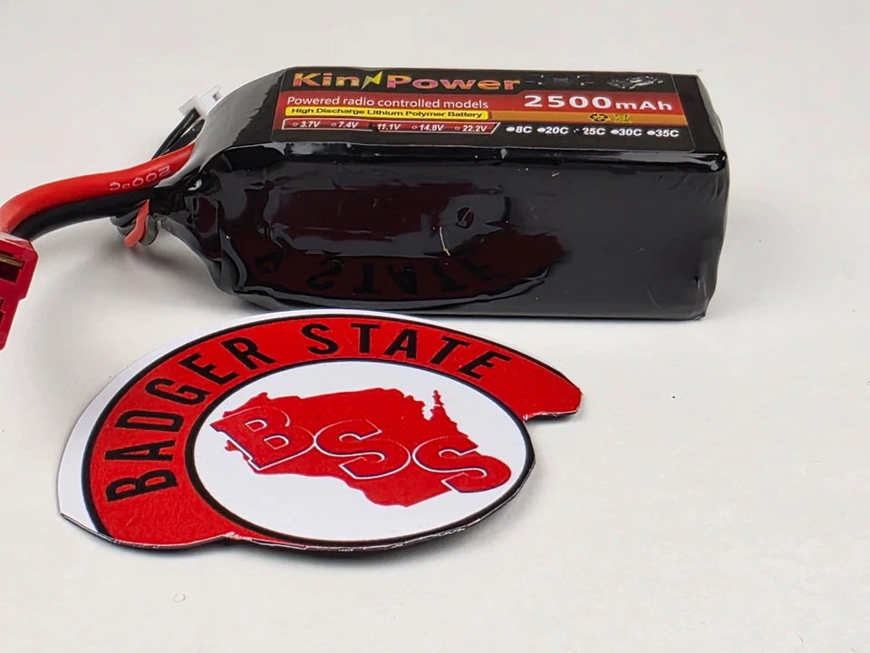 RC LiPo Battery 3S 11.1v 2500mAh 25c Deans Plug MJX Hyper Go Infraction NEW - Image 2 of 4