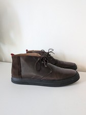 Oliver Spencer Shoes Mens UK9 Brown Leather High Top Trainers VGC