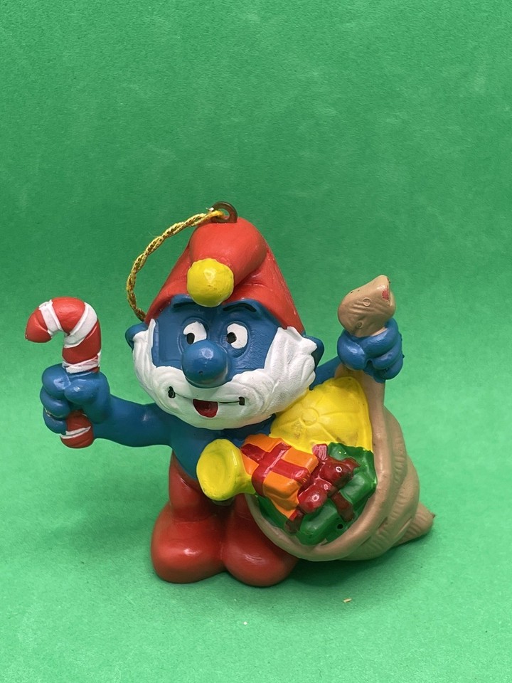 SMURFS - PUFFI - Smurfs Papa Grande Puffo Resin Statue Puppy EUR 42,35 - FR