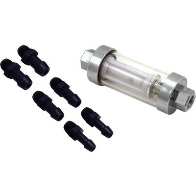 Universal Inline Fuel Filter Kit - Clearview Glass Body, 1/4'' to 1/8'' Line