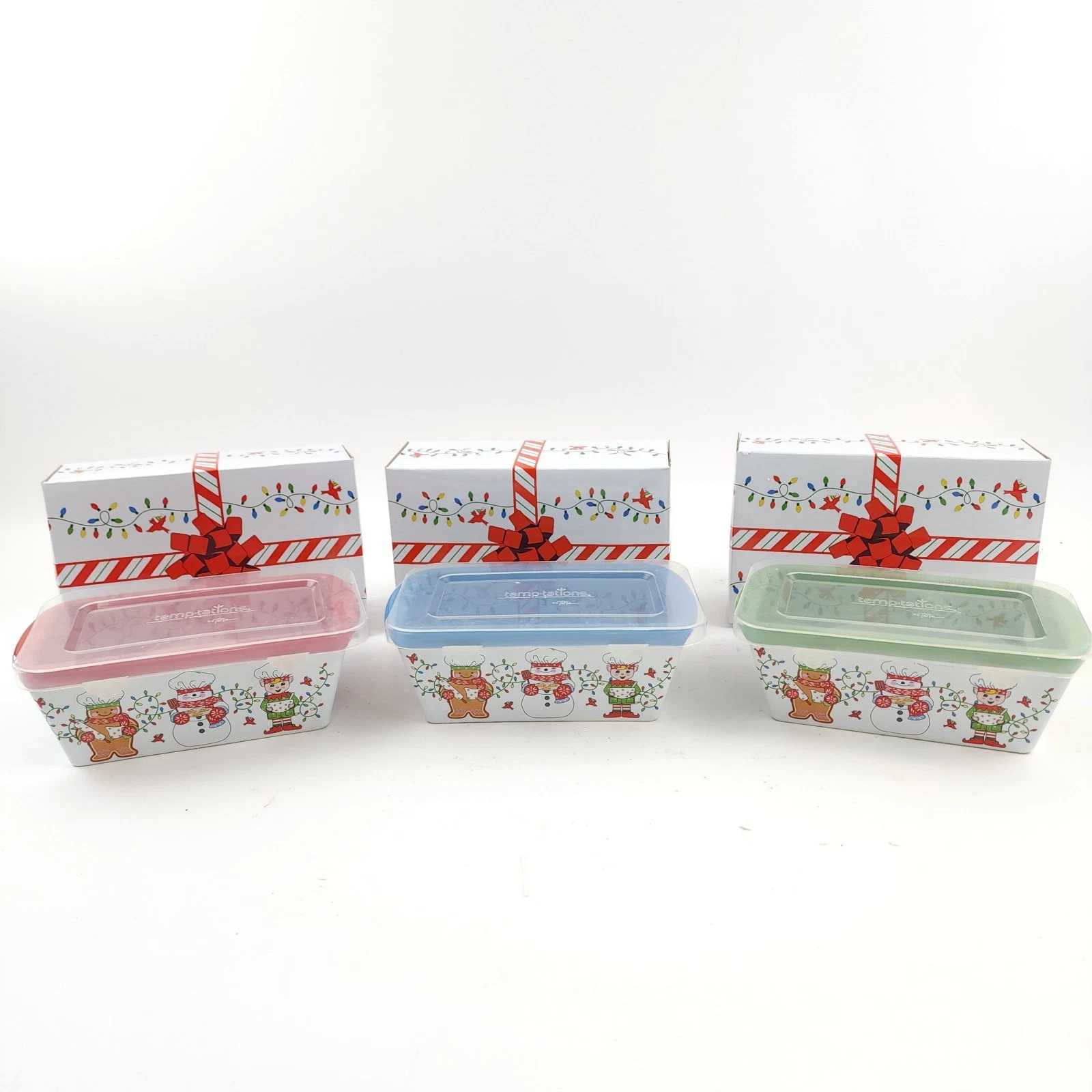 Temp-tations Set of (3) 14-oz Mini Loaf Pans with Gift Boxes Winter Whimsy
Opens in a new window or
