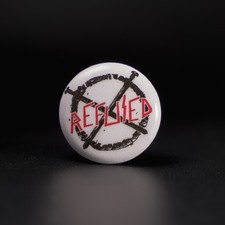 Refused Button Pin 1" | Post-Hardcore Band pinback |  Shape of Punk Badge