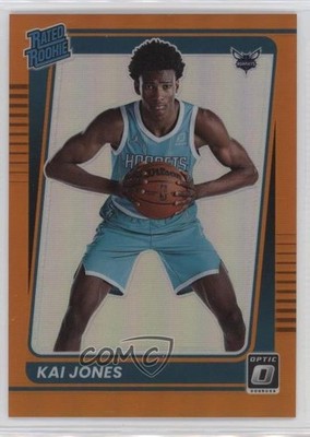 2021 Panini Donruss Optic Rated Orange Prizm /199 Kai Jones #182 Rookie RC 14t3