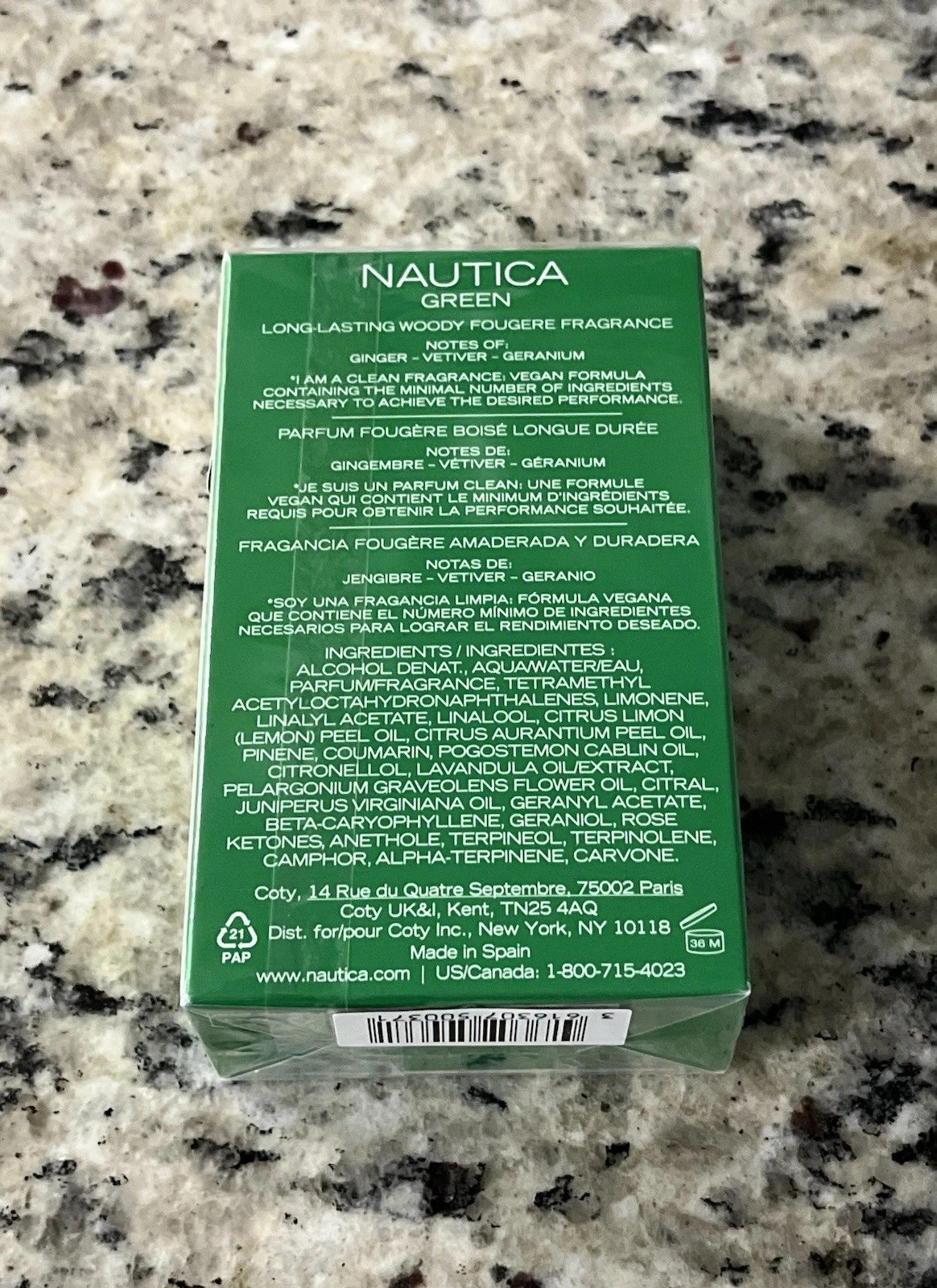 Nautica Green Eau de Toilette, 50ml/1.6 Spray EDT Fragrance NEW FREESHIPPING - product detail image 2