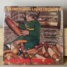 Los Hermanos Lopez Orchestra - A Guiro Pelao 1974 US Original Pressing 