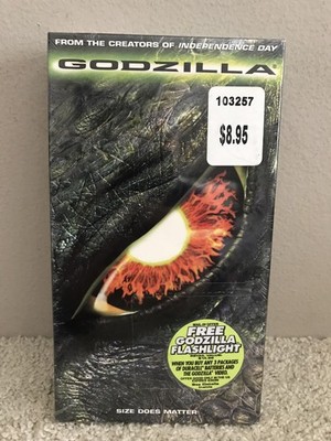 Godzilla (1998, VHS) Matthew Broderick Jean Reno, Hank Azaria New Sealed