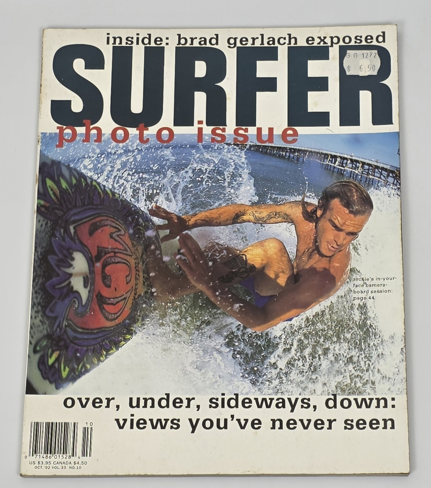 Surfer Magazine Oct 1992 Vol 33 No 10 – Photo Issue – Brad Gerlach – Vintage