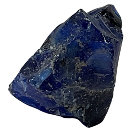 Cobalt Art Glass Cullet Glowing Manganese Slag Glass #5GL203 - Picture 7 of 8