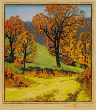 Gustave Baumann: Road of a Morning 22x30 Archival Quality Fine Art Print