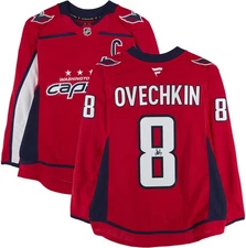 Alex Ovechkin Washington Capitals Autographed Red Fanatics Authentic Pro Jersey